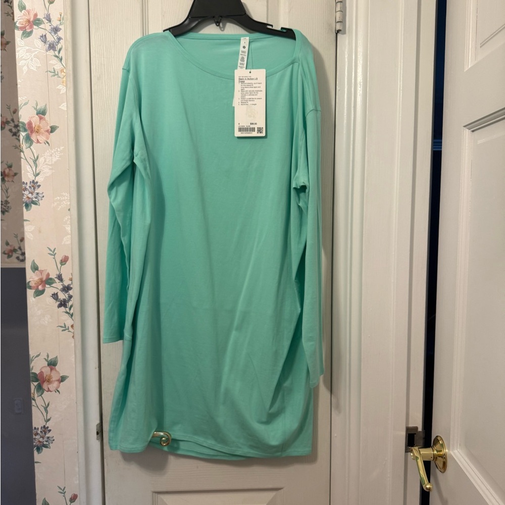 Lululemon Athletica Aqua Long Sleeve Athletic Dress